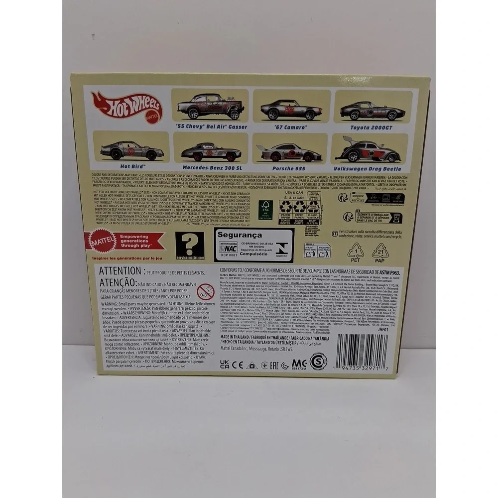 Hot Wheels Mattel 80th Anniversary Replay the Classics Zamac 7-Pack/55 Gasser